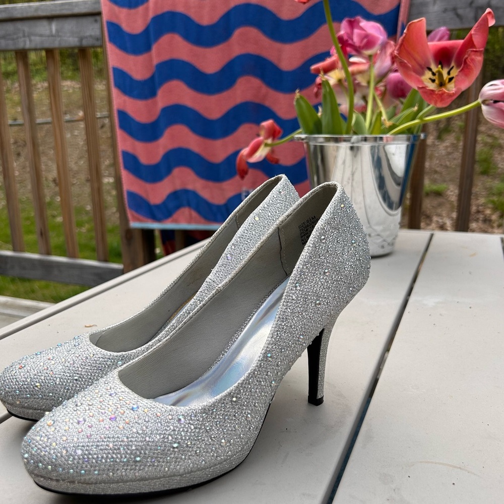 Silver heels